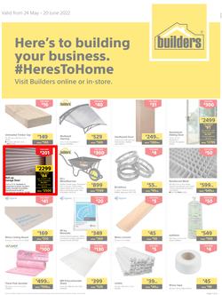 Builders Inland : Here's To Building Your Business (24 May - 20 June 2022), page 1