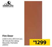 Swartland Fire Door-2.032m (h) x 813mm (w)