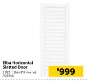 Elba Horizontal Slatted Door-2.032m (h) x 813mm (w)
