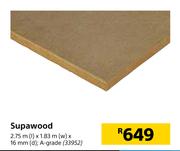 Supawood-2.75m(l) x 1.83m(w) x 16mm (d) 