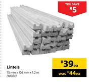 Lintels-75mm x 105mm x 1.2m Each