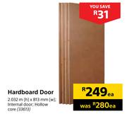 Hardboard Door-2.032m (h) x 813mm (w) Each