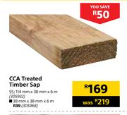 CCA Treated Timber Sap S5-38mm x 38mm x 6m