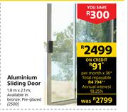 Aluminium Sliding Door 1.8m x 2.1m