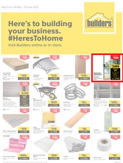 Builders Western Cape : Here's To Building Your Business (24 May - 20 June 2022), page 1