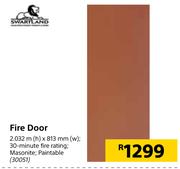 Swartland Fire Door-2.032m (h) x 813mm (w)
