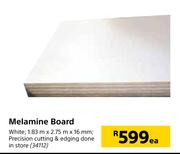 Melamine White Board-1.83m x 2.75m x 16m