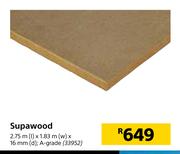 Supawood-2.75m(l) x 1.83m(w) x 16mm (d) 