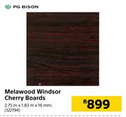 PG Bison Melawood Windsor Cherry Boards-2.75m x 1.83m x 16mm