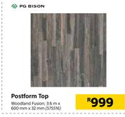 PG Bison Postform Top (Woodland Fusion)-3.6m x 600mm x 32mm