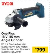 Ryobi One Plus 18V 115mm Angle Grinder