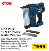 Ryobi One Plus 18V Cordless Nailer/Stapler