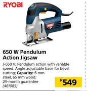 Ryobi 650W Pendulum Action Jigsaw