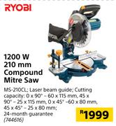 Ryobi 1200W 210mm Compound Mitre Saw