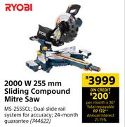 Ryobi 2000W 255mm Sliding Compound Mitre Saw