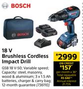 Bosch 18V Brushless Cordless Impact Drill