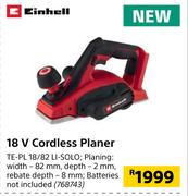 Einhell 18V Cordless Planer