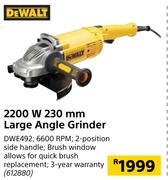 Dewalt 2200W 230mm Large Angle Grinder
