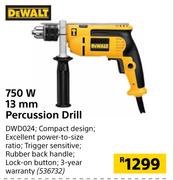 Dewalt 750W 13mm Percussion Drill