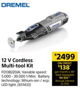 Dremel 12V Cordless Multi Tool Kit