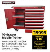 Mastercraft 10 Drawer Mobile Trolley