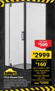 Builders Pivot Shower Door