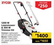 Ryobi 1200W Lawnmower & 300W Trimmer Kit