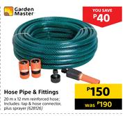 Garden Master Hose Pipe & Fittings