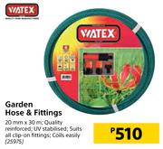 Watex Garden Hose & Fittings 20mm x 30m