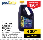 Pool Brite 2L Tru Blu Algicida e Clareador de Agua