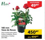 Flora 140mm Vaso de Rosas