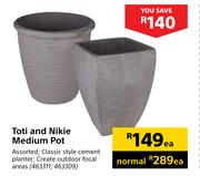 Toti And Nikkie Medium Pot-Each