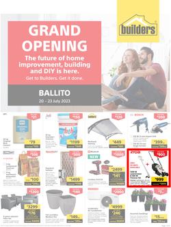 Builders : Grand Opening Ballito (20 July - 23 July 2023), page 1