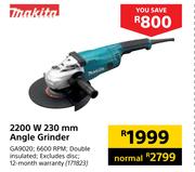 Makita 2200W 230mm Angle Grinder GA9020