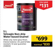 Plascon Velvaglo Non-Drip Water-Based Enamel-5L