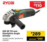 Ryobi 650W Handyline Angle Grinder
