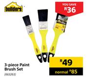 Builders 3-Piece Paint Brush Set