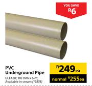 PVC Underground Pipe ULE420-Each