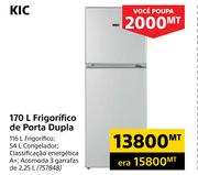 KIC 170L Frigorifico de Porta Dupla