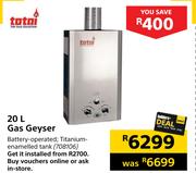 Totai 20L Gas Geyser