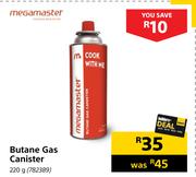 Megamaster Butane Gas Canister 220g