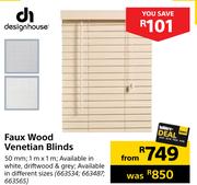 Design House Faux Wood Venetian Blinds