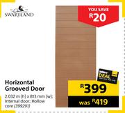 Swartland Horizontal Grooved Door 2.032(h) x 813mm(w)