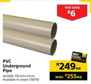 PVC Underground Pipe ULE420-Each