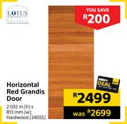 Lotus Horizontal Red Grandis Door 34055