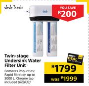 Jojo Tanks Twin-Stage Undersink Water Filter Unit 672033