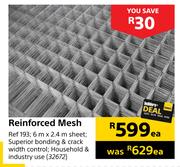 Reinforced Mesh 6m x 2.4m Sheet-Each