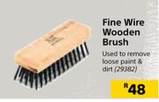 Smith & Co Fine Wire Wooden Brush