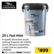 Fired Earth Fast Hide Cream-20L