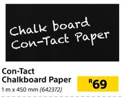 Fired Earth Con-Tact Chalkboard Paper 1m x 450mm